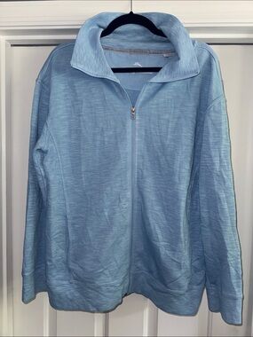 Tommy Bahama Light Blue Pullover Shirt with Logo